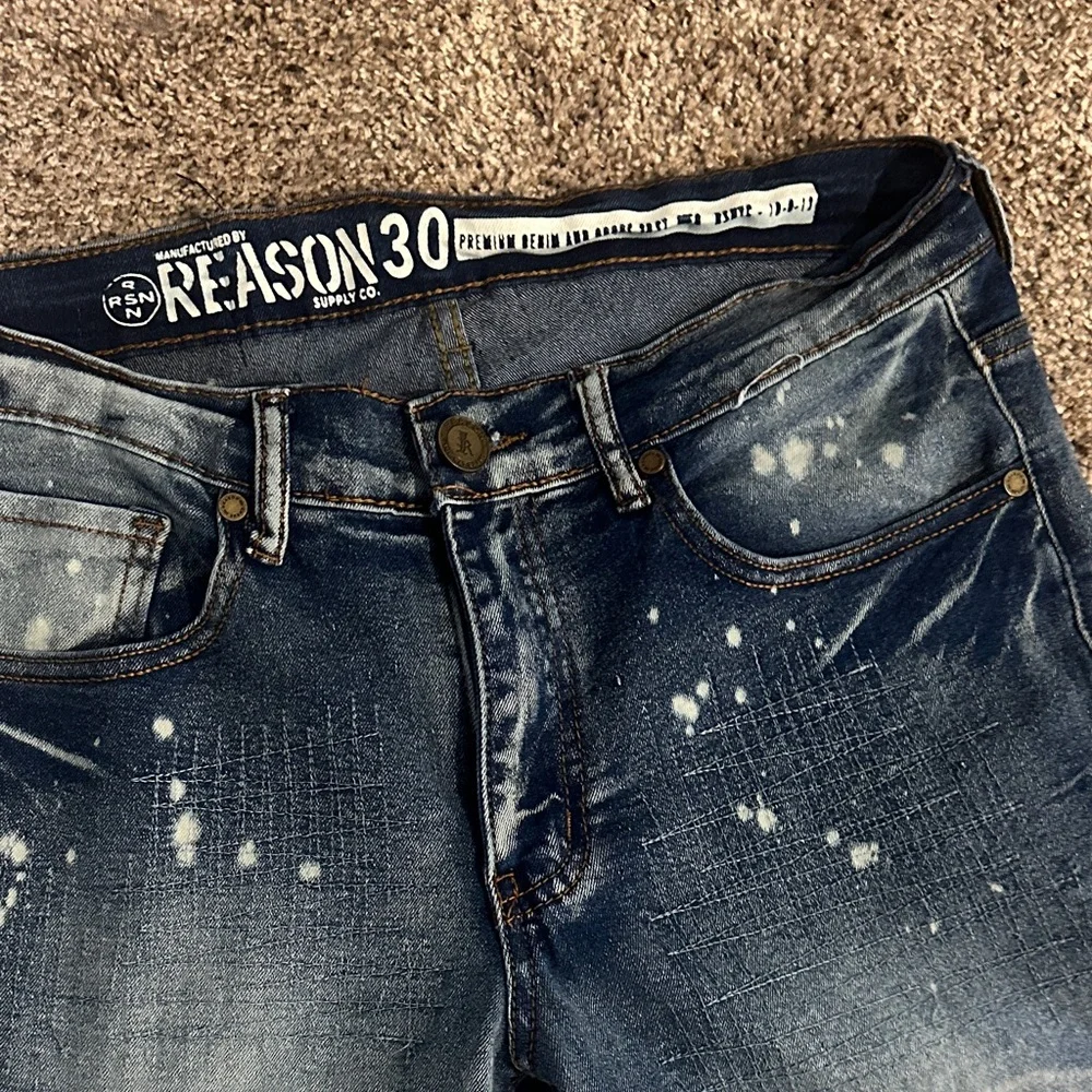 Reason Men's Slim Fit Jeans - Faded Blue